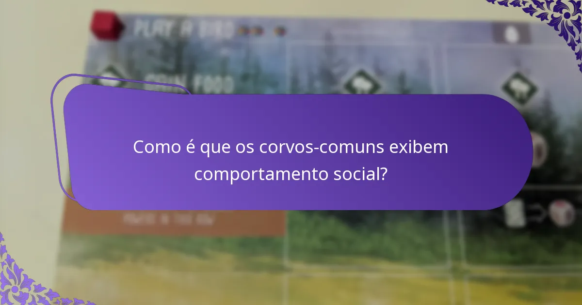 Onde vive o corvo-comum?