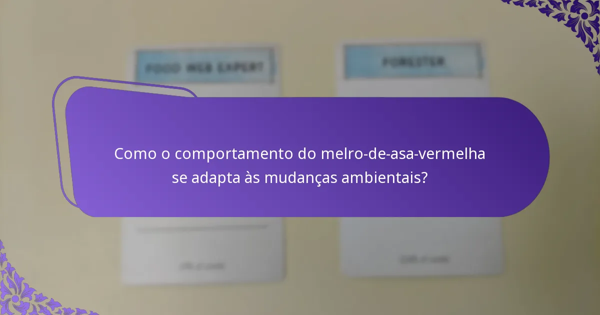 Qual é o habitat do melro-de-asa-vermelha?