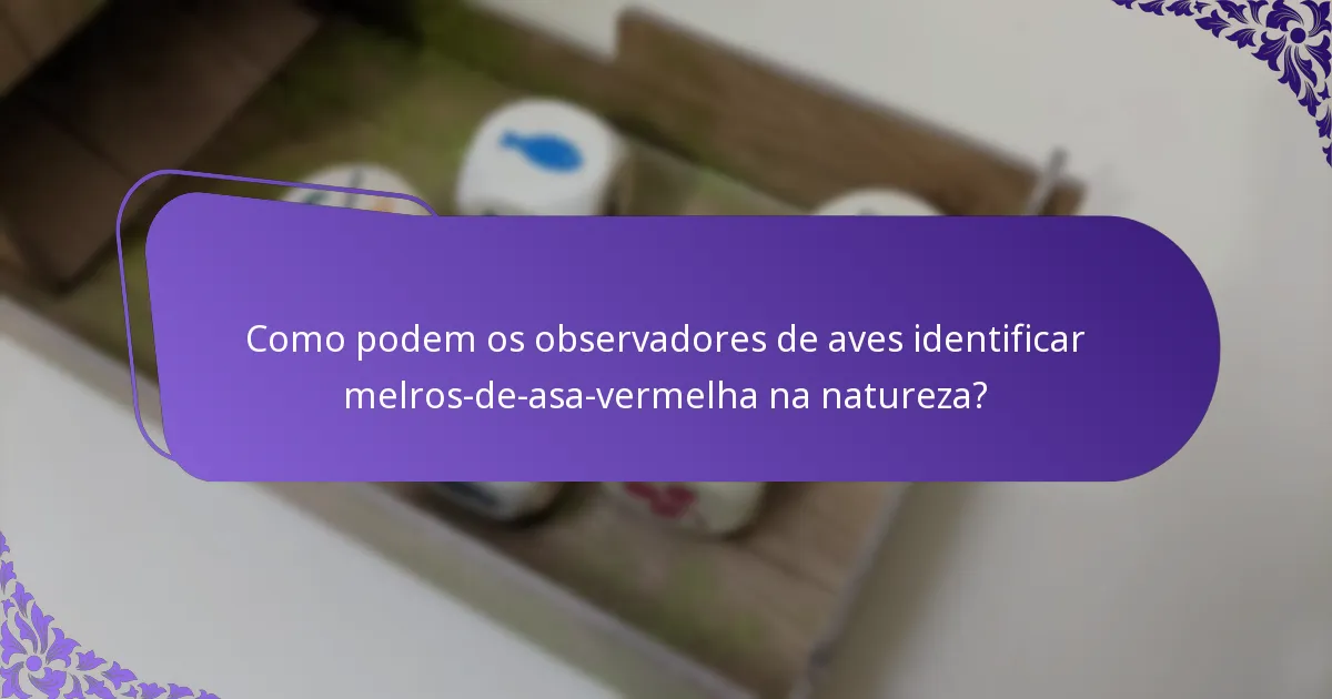 O que come o melro-de-asa-vermelha?