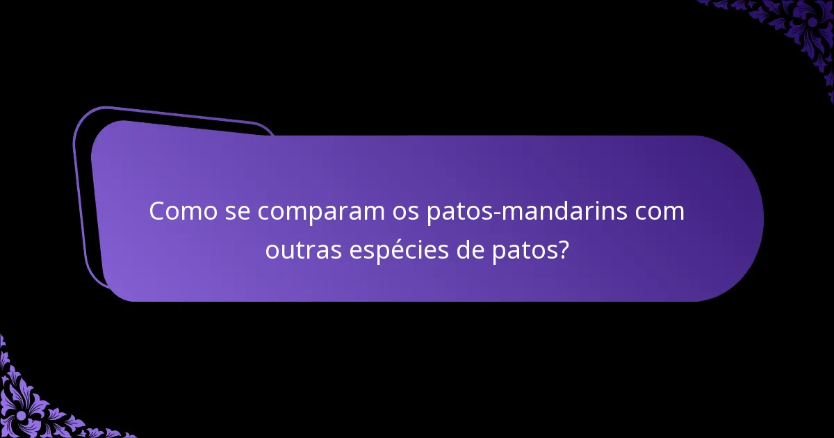 Que tipo de habitat os patos-mandarins preferem?