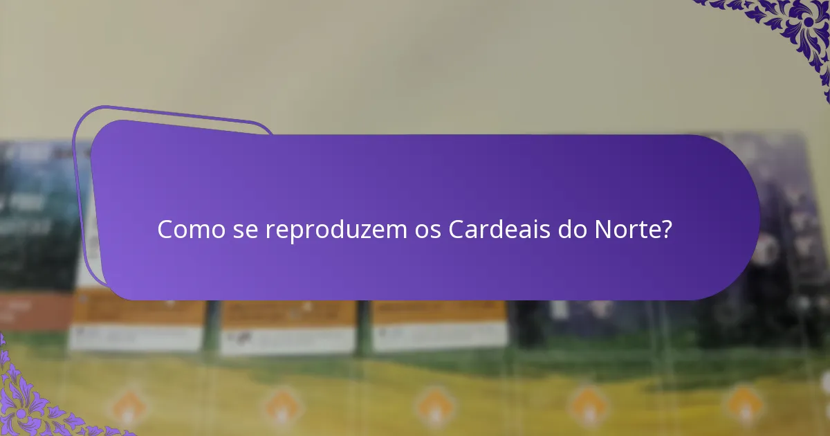 Onde habita normalmente o Cardeal do Norte?