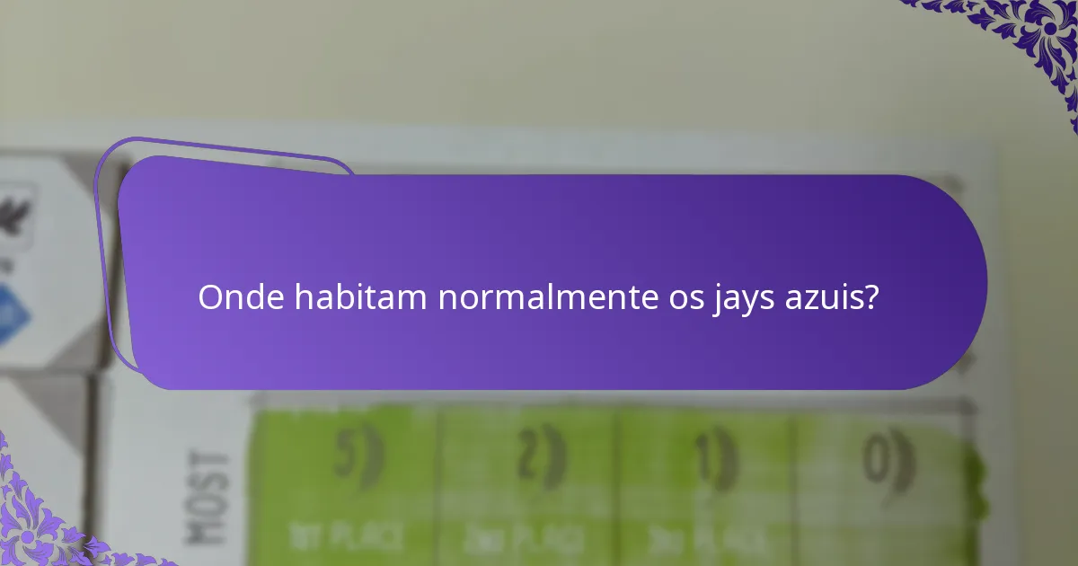 Qual é a dieta dos jays azuis?