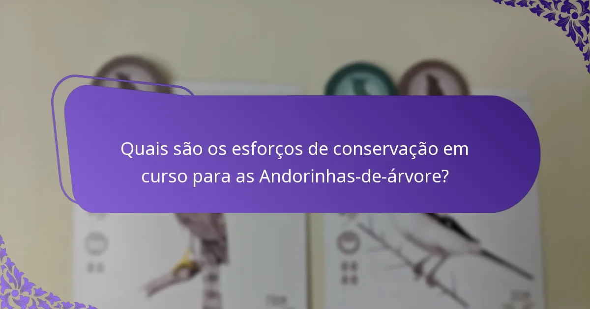 Qual é a dieta das Andorinhas-de-árvore?