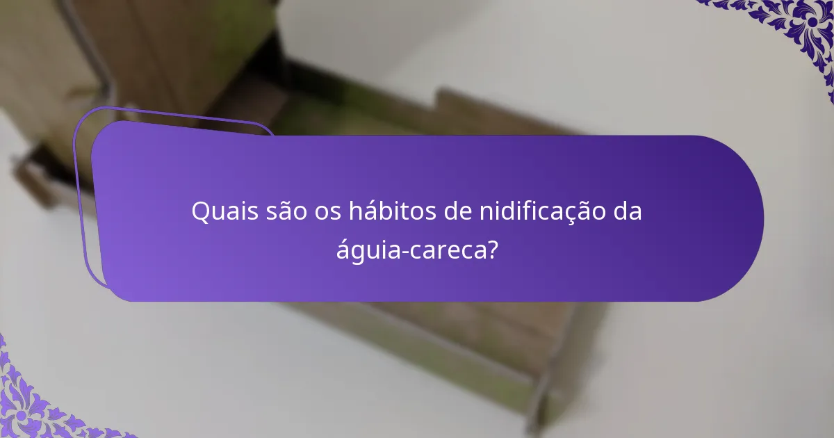 Qual é a dieta da águia-careca?
