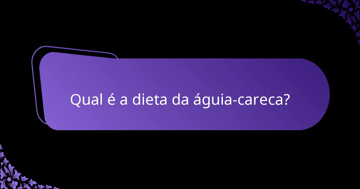 Qual é o estado de conservação e as ameaças às águias-carecas?